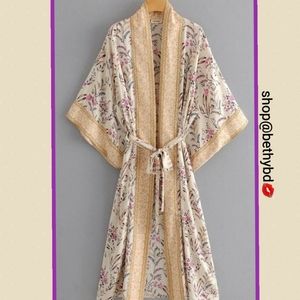Wildflower Boho Maxi Kimono Duster 5 🌟 favorite!